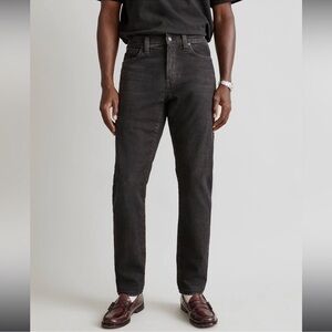 Madewell Men's athletic slim black jeans